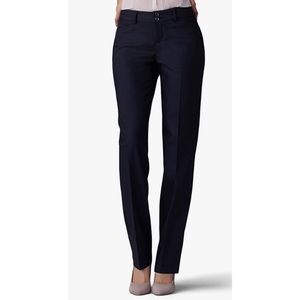 NWT Lee Women's Secretly Shapes Regular Fit Straight Leg Pant, Black, 12 Short